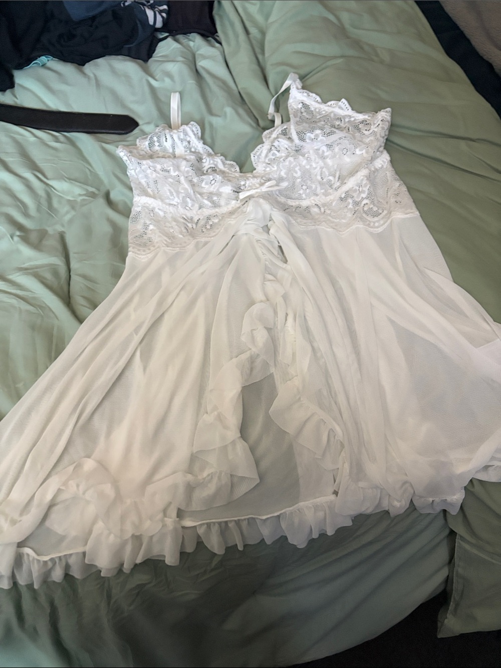 White Lace Babydoll Chemise Nightie